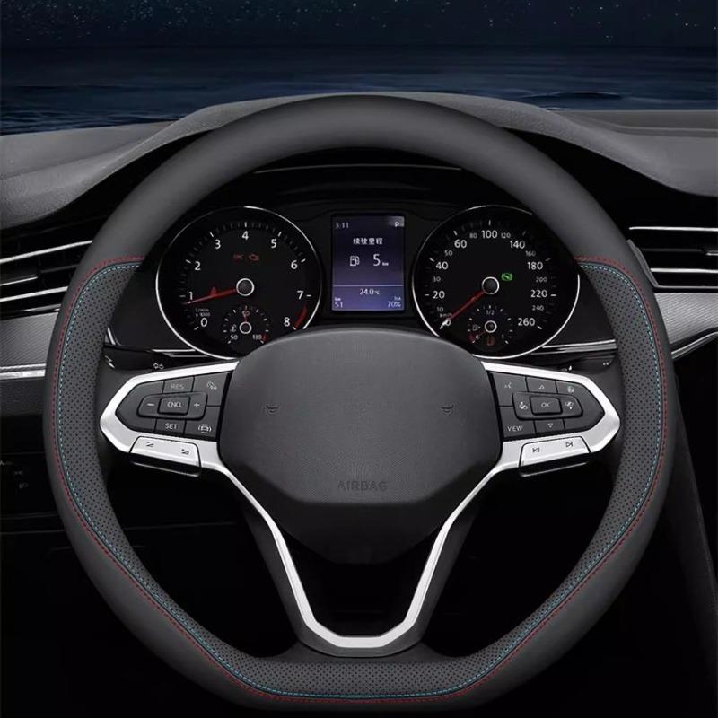 For VW Volkswagen Nivus D Type Steering Wheel Cover Nonslip Comfortable Four Seasons Car Steering Covers Interior Accessories