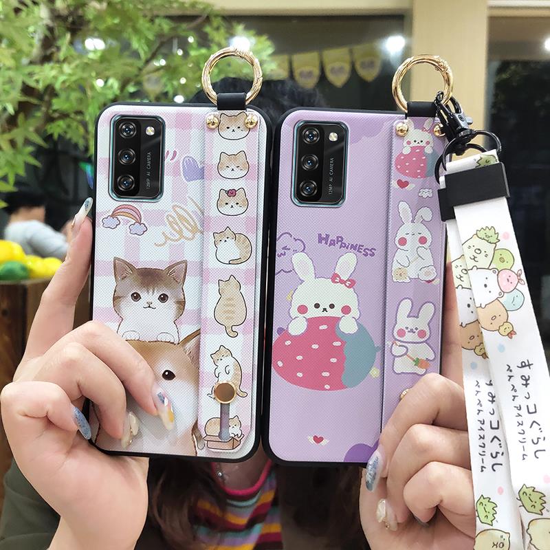 Wristband Soft Case Phone Case For Blackview A100 Shockproof Waterproof Anti-dust Wrist Strap Back Cover Lanyard Cute