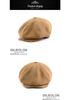 Men's Sheepskin Suede Newsboy Cap: Retro Octagonal Flat Beret for Spring and Autumn.