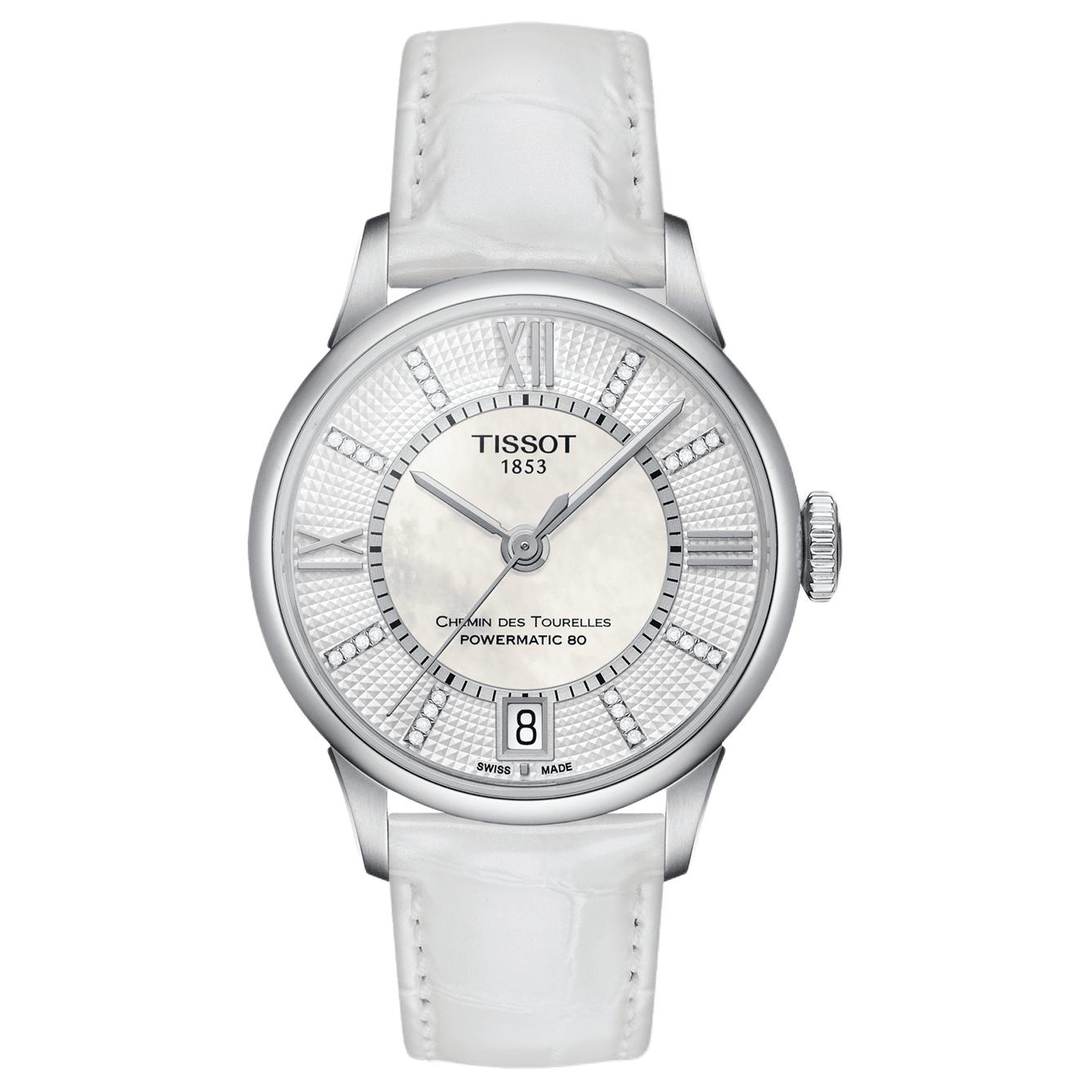 

TISSOT Tourelles Collection Automatic Mechanical Movement Women s Watch 32mm White Dial Stainless Steel Case T099.207.16.116.00 White Regular Watch Box