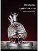 Rotating Burgundy Wine Decanter & High-Stemmed Glass Set