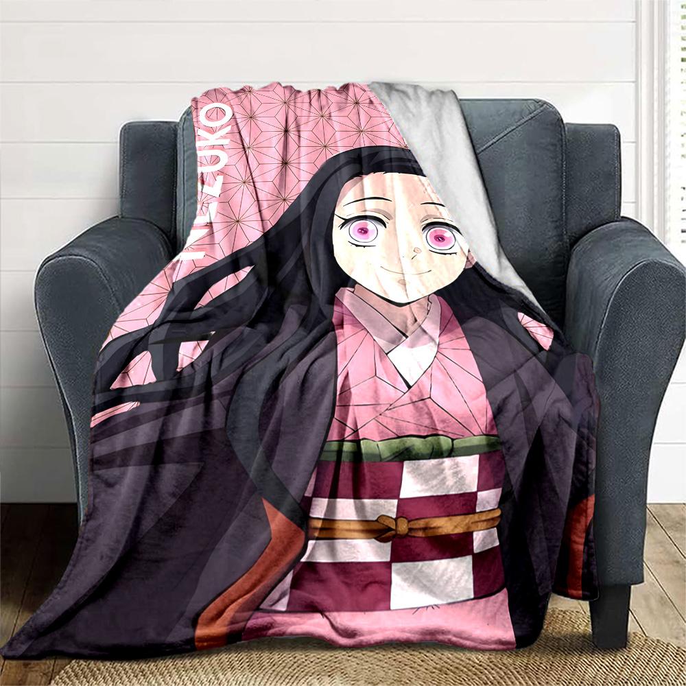 1pc Nezouko Blanket, Gift, for Men and Women, Soft Blanket, Good for Sofa Bed Couch Travel, Lightweight Flannel Blanket