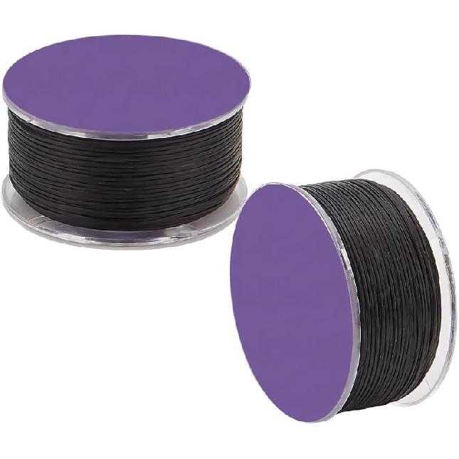 

PH PandaHall 100 Yards 0.25mm Bracelet String Black Beading Thread Seed Bead Thread Sewing String Nylon String for Leather Stitching Beading Jewelry чёрный