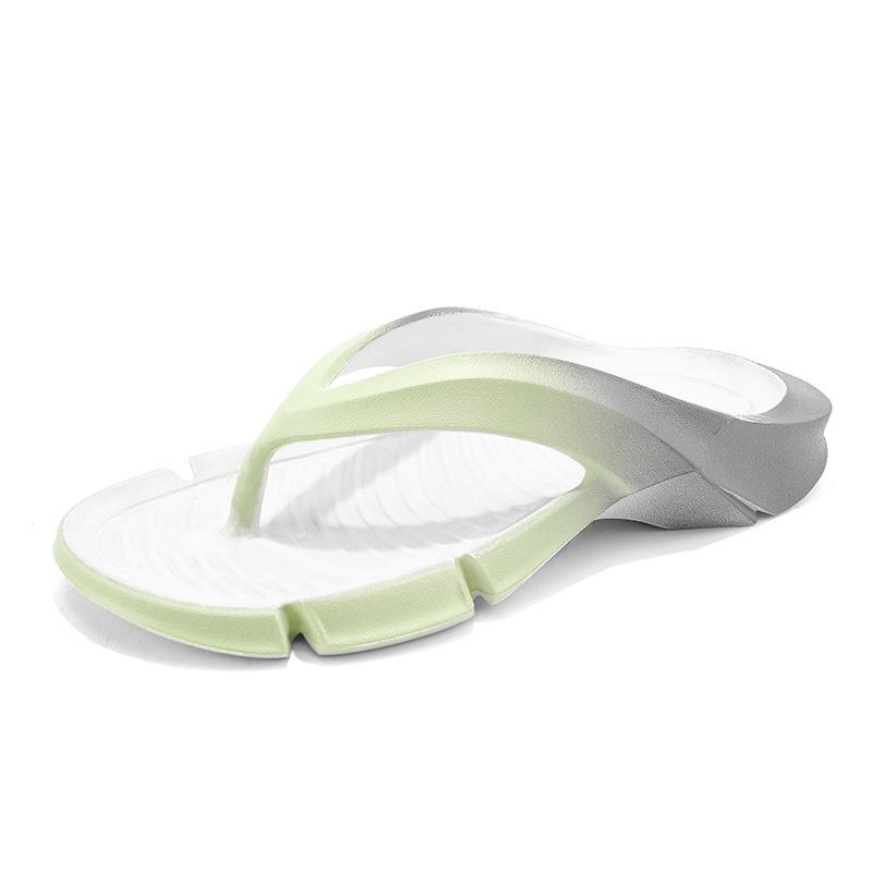 

Шлепанцы для мужчин и женщин. Сверхлегкие тапочки с градиентом. Летняя пляжная обувь. Толстая подошва. Нескользящие удобные шлепанцы. 40-41 серый