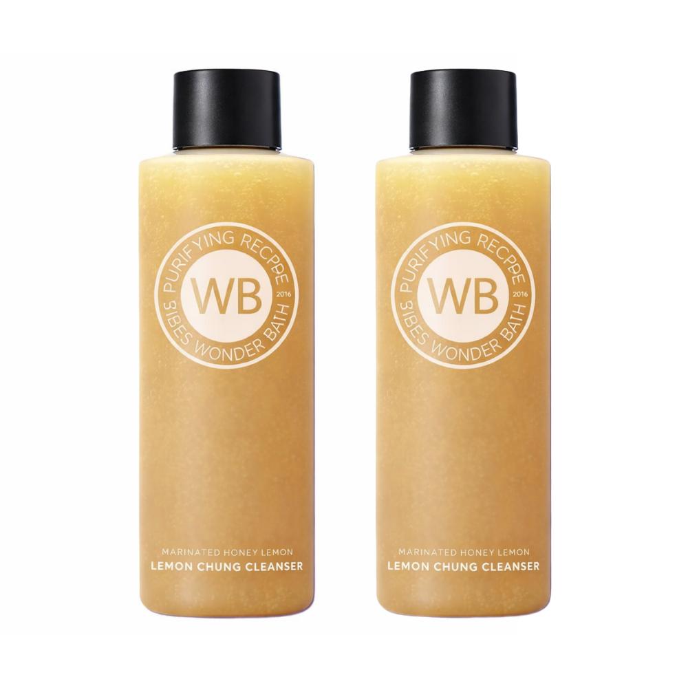 WONDER BATH Lemon Honey Bubble Pack Cleanser Brightening Deep Cleansing 200ml x2