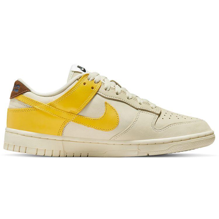 Nike Dunk Low LX Banana Tênis Femininos Creme Leite de Coco Amarelo Vívido DR5487-100