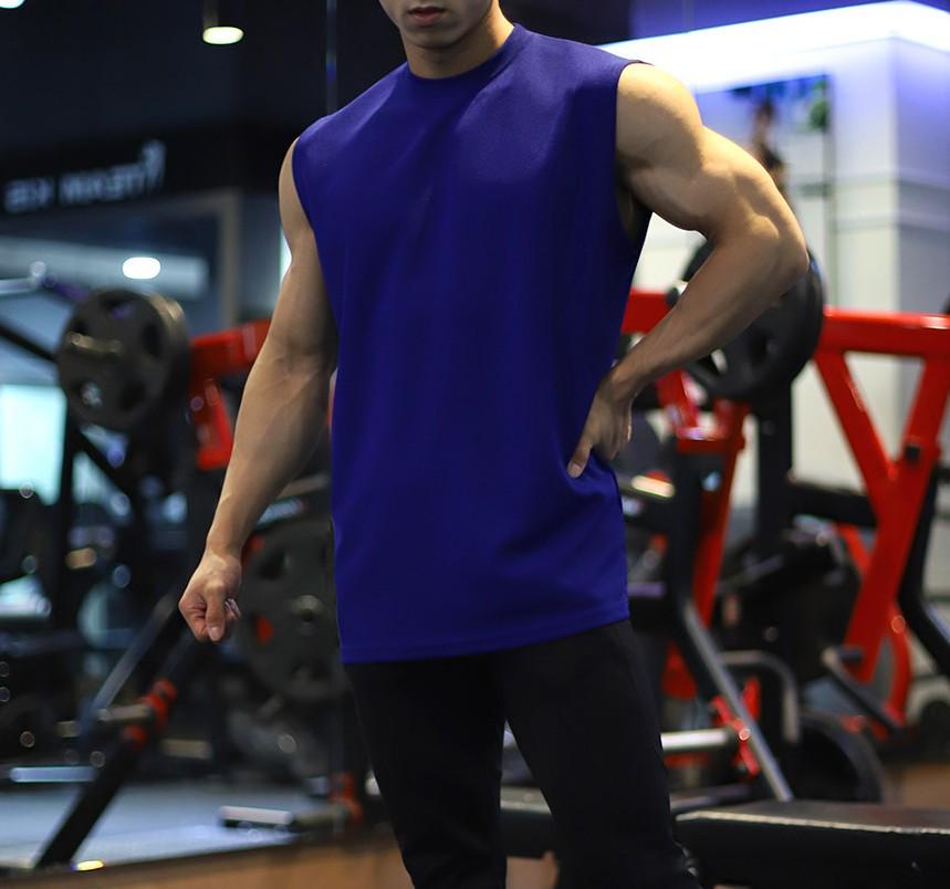 2024 Men's Korean Style Sleeveless Fitness Tank Top - Loose, Breathable Training Vest