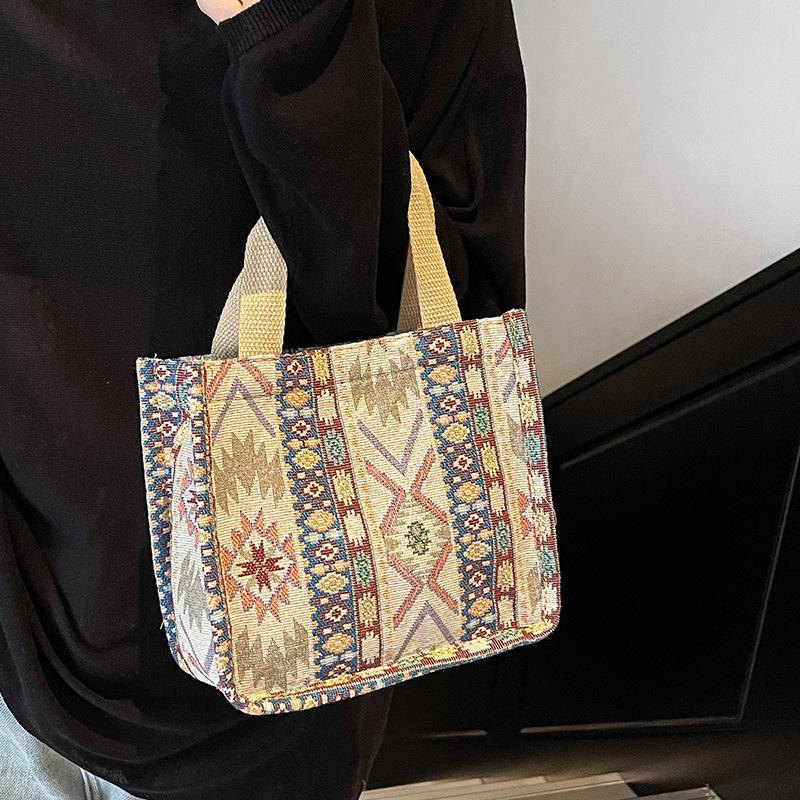 Etnická taška na knedličky s veľkou kapacitou Dámska nová trendy módna crossbody taška Dámska Ins Niche taška cez rameno Dámska