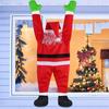 Santa Climbing Ladder Roof Clothes Ornament Suitable for Christmas Outdoor Decor