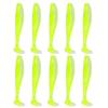10Pcs Soft Lures Worm Baits Small Fishes Tail Swimbaits Lures Fishing Baits