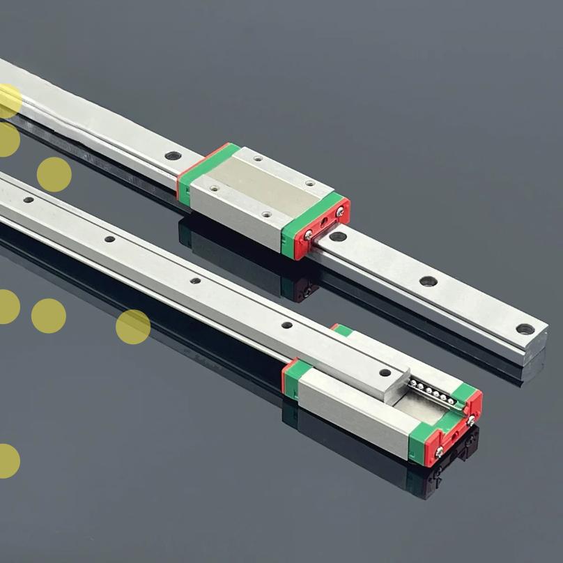 MGN9 MGN12 200 300 400mm miniature linear rail slide 1pc MGN linear guide 1PC MGN Block for CNC FA 3d printer.