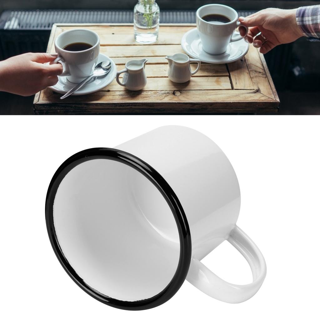 8cm 350ml Enamel Cup Environmentally Friendly Thickened Water Cup for Coffee Wine Water Supplies