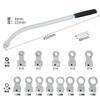 Special Tools for Pulley And Idler Belt Tension Wrench for Car Maintenance 15-Piece Automobile Engine Belt Adjustment Wrench Set