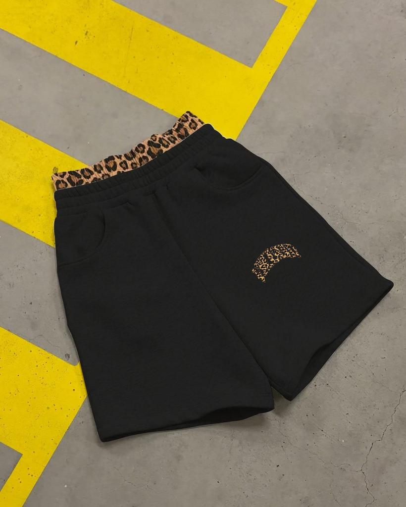 Men Women Leopard Patch Letter Hoodie Oversized Streetwear Pullover Hooded Sweatshirt