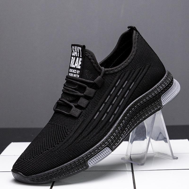 Bequeme Freizeitschuhe mit weichem Boden, trendige koreanische Version von atmungsaktiven Wild-Herrenschuhen, Low-Top-Sneakers