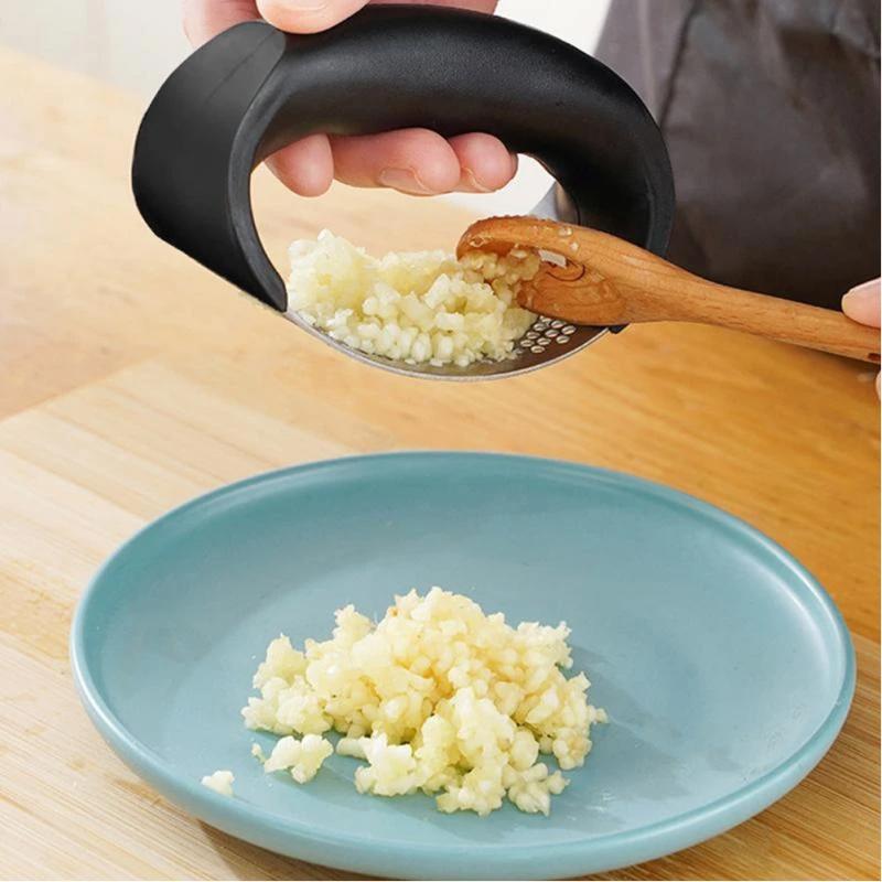 Concasor pentru presă de usturoi din oțel inoxidabil Tocator manual de tocat usturoi Instrument pentru tocat usturoi Fructe Legume Instrumente Accesorii pentru bucătărie Gadget