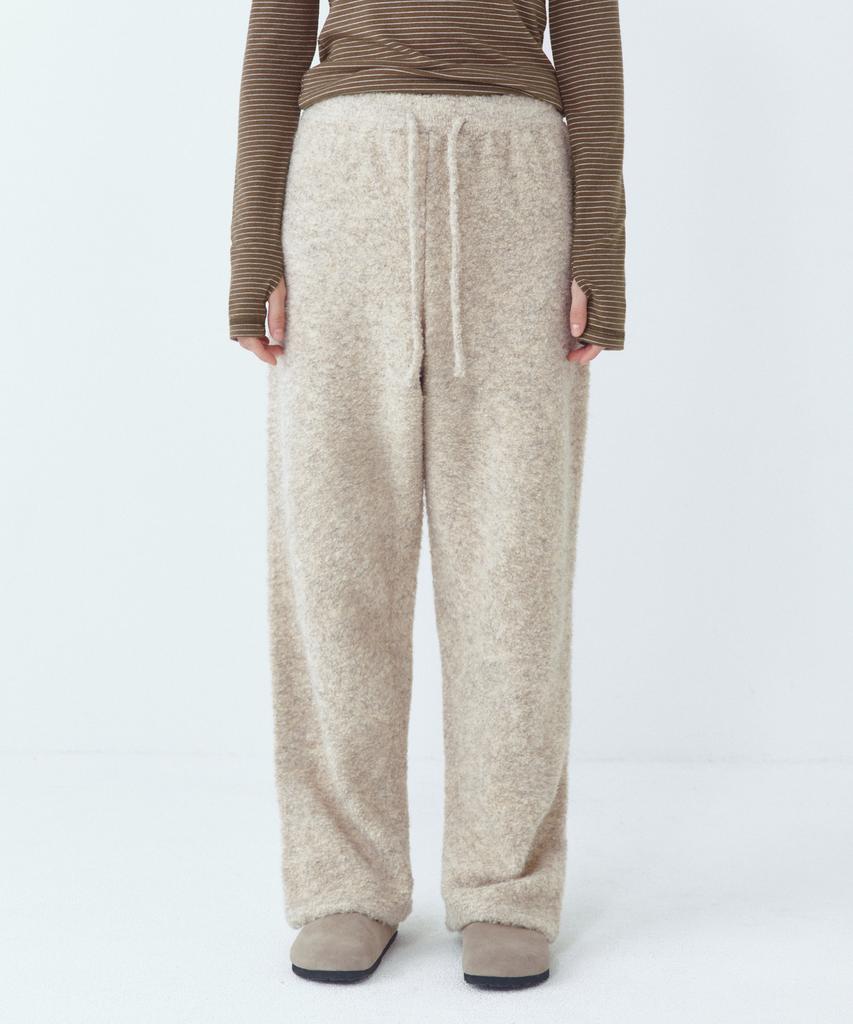CITTA Wool Blended Heavy Brush Knit Pants_Ctb555(Beige)