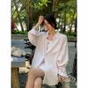 ICH MODE Women's Linen Long-Sleeve Sun Protection Shirt
