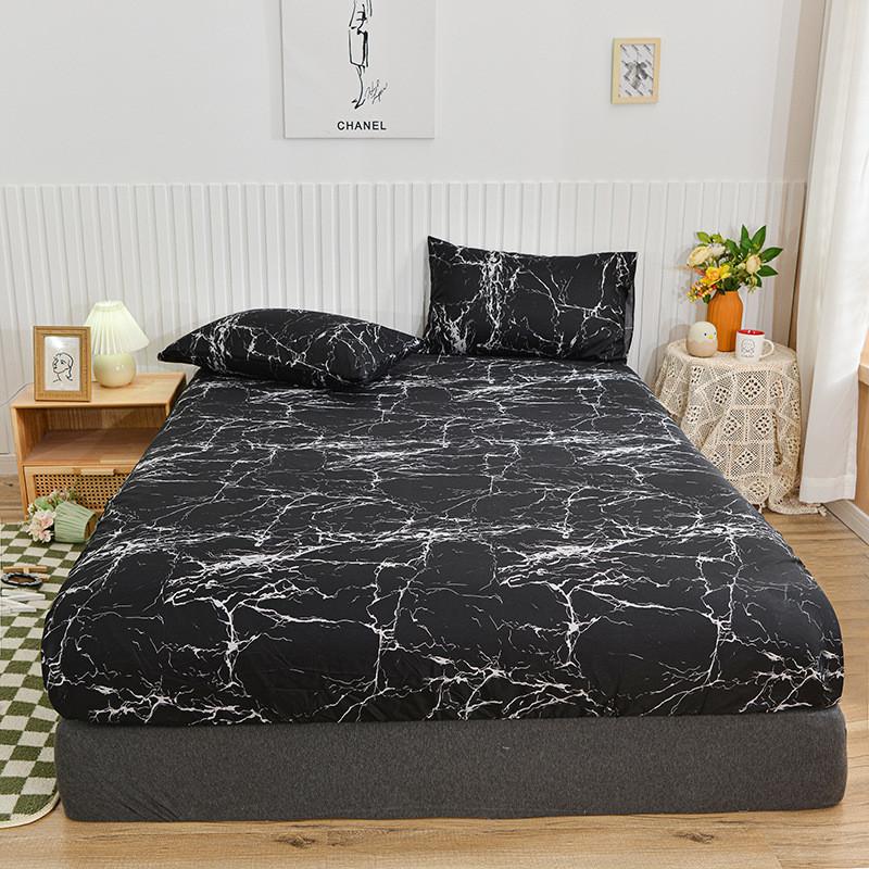 

Waterwashed Cotton Bed Cover With Star Heart Flower Rhombus Geometric Pattern For Modern Bedroom Decor Style A,120x200x25cm