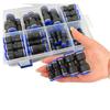 60PCS Pneumatic Straight Push Connectors Kit PU-4/6/8/10/12mm Air Hose Quick Connect Fittings Set