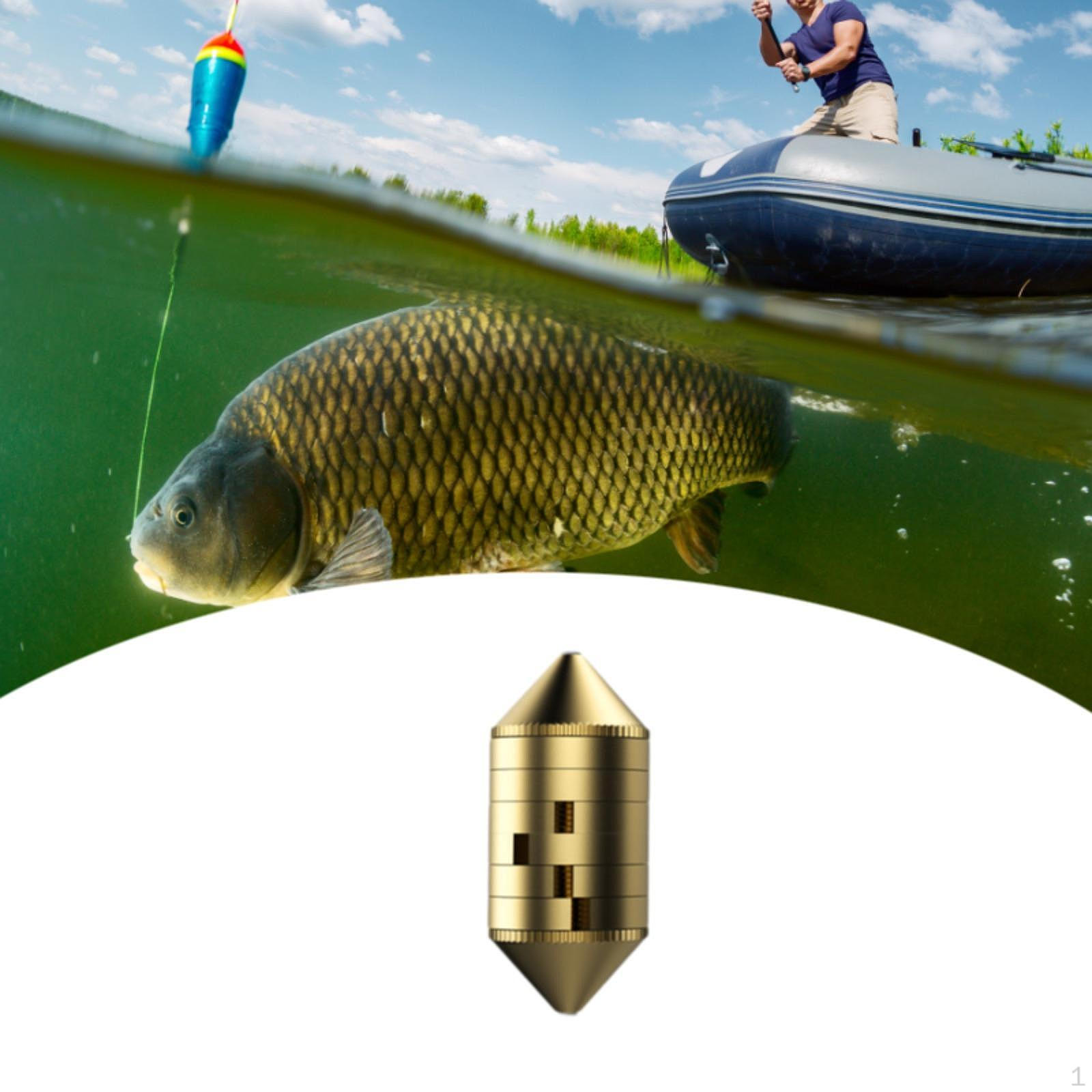 

3 Pieces Brass Fishing Weights Sturdy Hollow Sinker for Freshwater Saltwater 2.0g