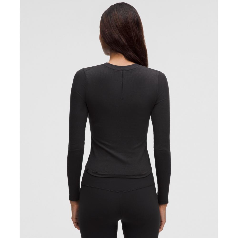 Lululemon Hold Tight Long Sleeve Henley Black