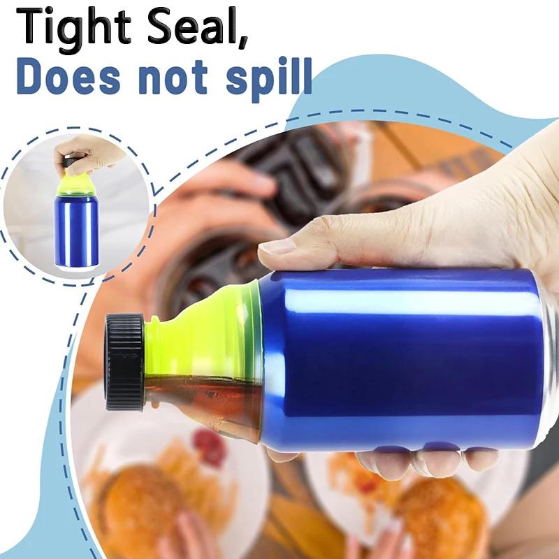 6 sztuk wielokrotnego użytku górna pokrywa butelki Soda Saver piwo napój puszka zakrętka Protector Drinkware pyłoszczelna zakrętka butelki
