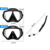 Professional Large Frame Soft Silicone Diving Mask Snorkel Set For Men Women Diving Snorkeling Gear