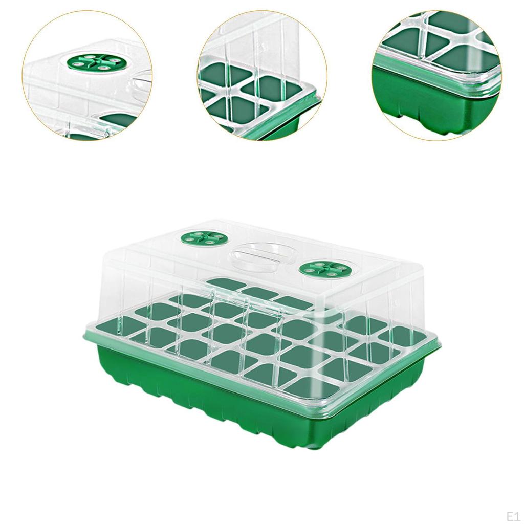Seed Starter Tray Germination 24 Cells Nursery Trays Plant Starting for Hydroponic