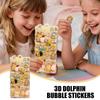 Funny Reusable Removable Toys Capybara Decals Cartoon 3D Capybara Bubble Stickers Kids Party Journal Stickers Squeeze Toys
