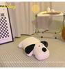 Cute Black and White Dog Plush Pillow - Soft Sleep Companion and Birthday Gift