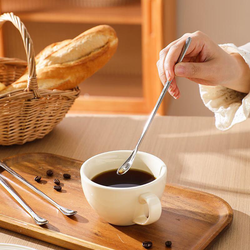 Cucchiai da mescolare in acciaio inossidabile 304 con manico lungo (2 pacchi)