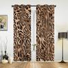 Leopardenhaut Textur Muster Fenster Vorhänge für Wohnzimmer Schlafzimmer Luxus Moderne Küche Vorhänge Stoff Vorhänge