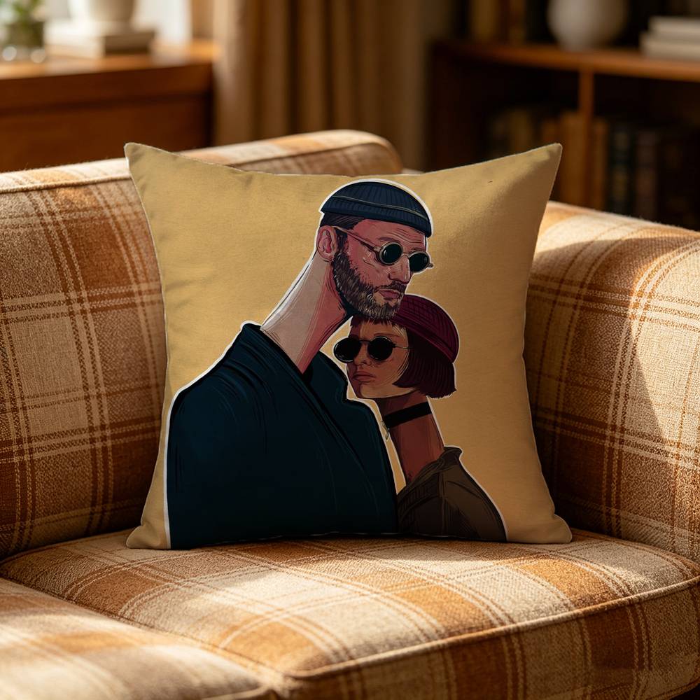 Classic Movie Leon The Professional Pillow Case Pattern Printed Pillowcase For Living Room Sofa Cushion Cover