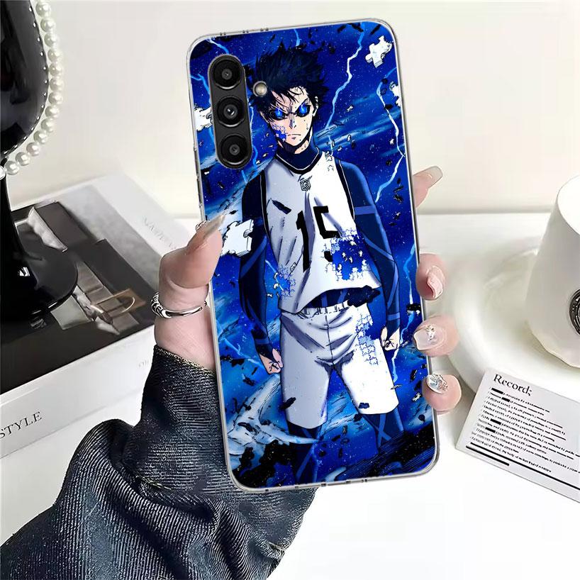 Blue Lock Isagi Yoichi Phone Case For Samsung Galaxy A13 A14 A15 A16 A17 A53 A54 A55 A56 A57 A33 A34 A35 A36 A37 A23 A24 A25 A26