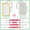 Universal Built-in 12V Car Seat Heater Kit Fit 2 Seats with 4 Heating Pads MAX 108W and 3 Levels Dual Control Switches System