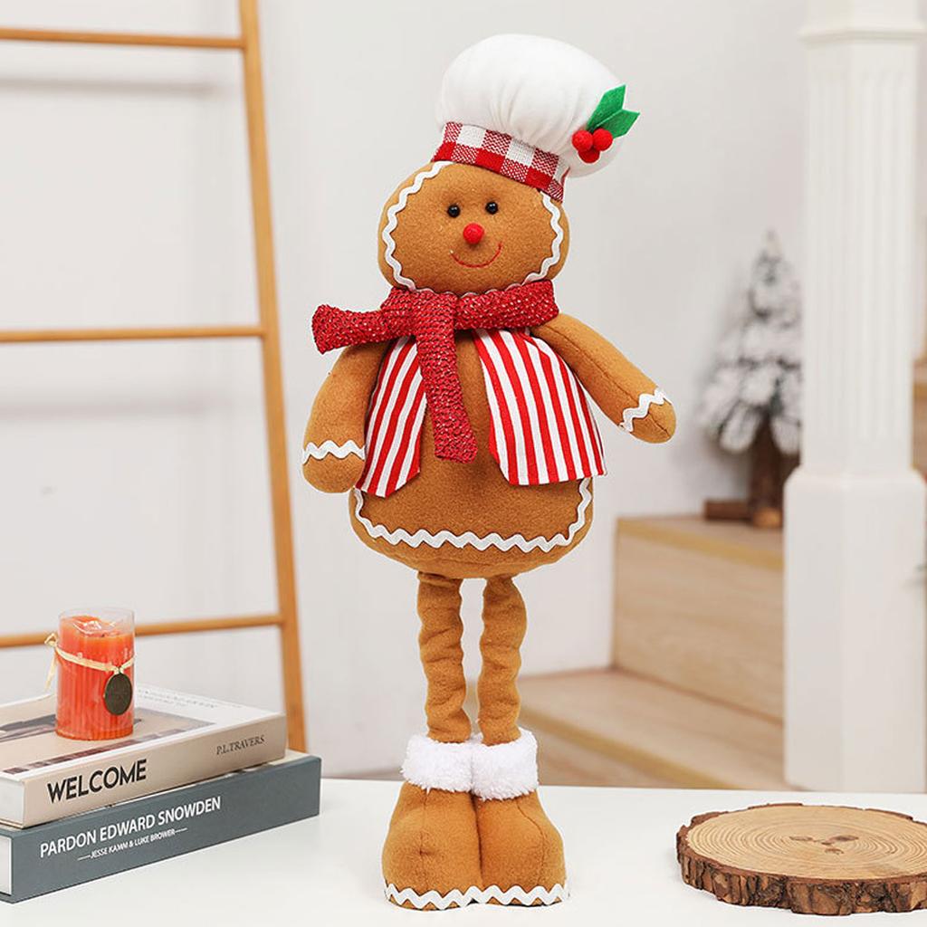 Christmas Gnome Telescopic Doll Ornament Crafts Decor Doll Supplies for Home Restaurant Bar Party Backdrop Decor