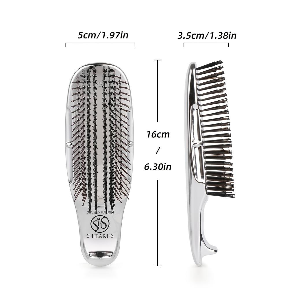 Second Generation Matte Golden Zeus Straight Hair Comb, Scalp Massager for Both Wet And Dry Use, Portable Hair Brush, Meridian Massage Comb