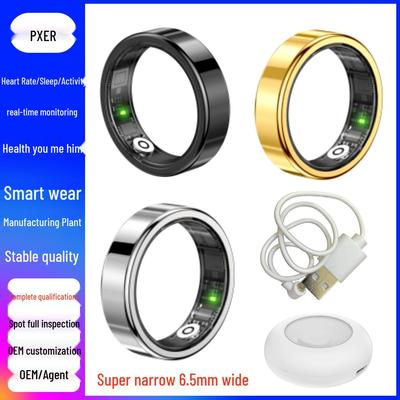 Smarter 6,5-mm-Ring: Herzfrequenz, Blutsauerstoff, Schlafmonitor & Wischsteuerung