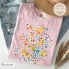 Impressionist Wildflower Shirt, Pastel Floral Graphic Tee, Cute Cottagecore Meadow T-Shirt, Comfort Colors Flower Shirt, Soft Girl Tee