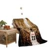 Basketball Star Series Flannel Blanket 3D Printed Sofa Blanket Thickened Blanket