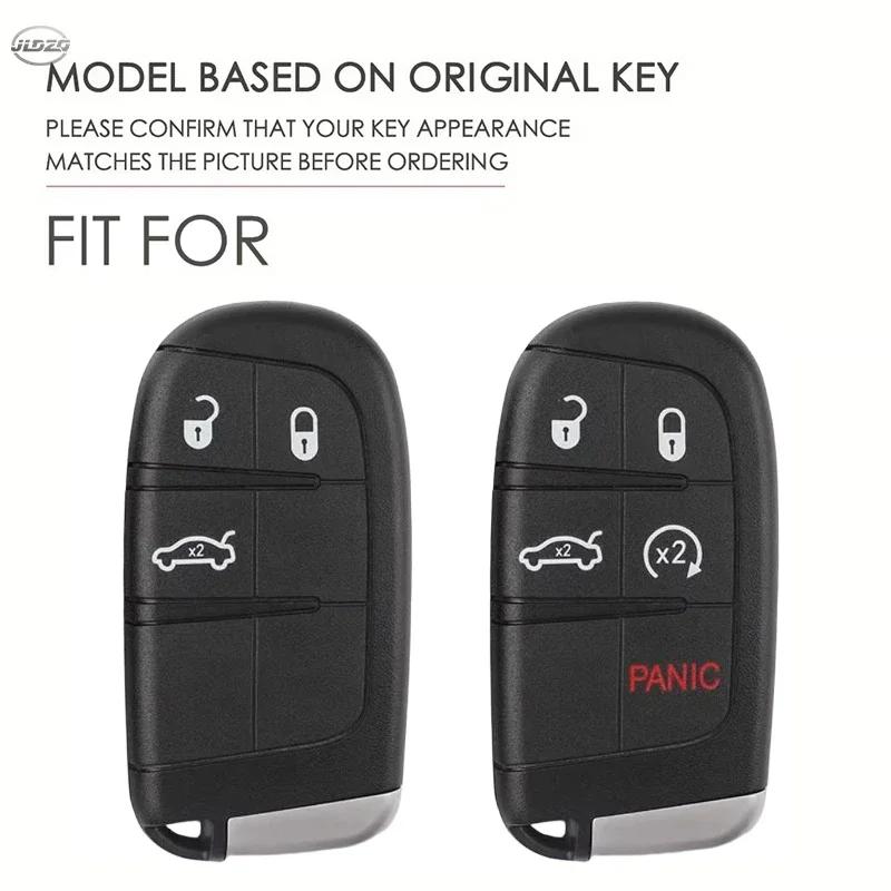 Silikon Auto Schlüsselabdeckung Hülle Für Fiat Dodge Ram Charger Journey Durango Jeep Grand Cherokee Chrysler Schlüsselloser Schlüsselanhänger Halter