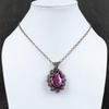 Faceted Kashmir Ruby Pendant Copper Wire Wrapped Pendant Handmade Copper Jewelry Anniversary Gift Stylish Pendant Wire Wrap Gemstone Jewelry