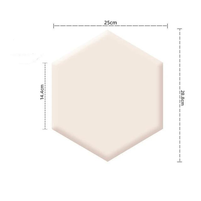 1PC Hexagon Adhesive Bed Headboard Nordic Style Room Decor Head Board Wall Panel