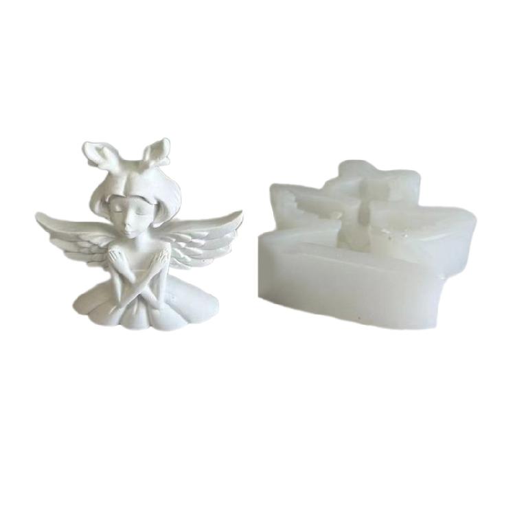 

Angel Girl Epoxy Resin Mold Nonstick Scented Candle Silicone Mold Easy to Clean