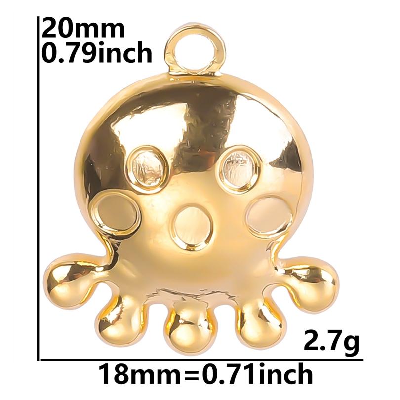 5pcs/Lot Gold Color Animal Butterfly Charm Ojo Turco Stainless Steel Charms For Jewelry Making Supplies Skull Head Star Moon Eye