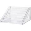 HOTQ Figure Display Tiered Display Rack for Acrylic Display Rack with Stepped Large 7 Tiers Shelf, Stands, Storage, Capacity, Clear,