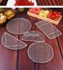 New Semi -Circular/Round Tempura Frying Sushi Bbq Net Durable Stainless Steel Drying Net Japanese Style Portable Barbecue Net