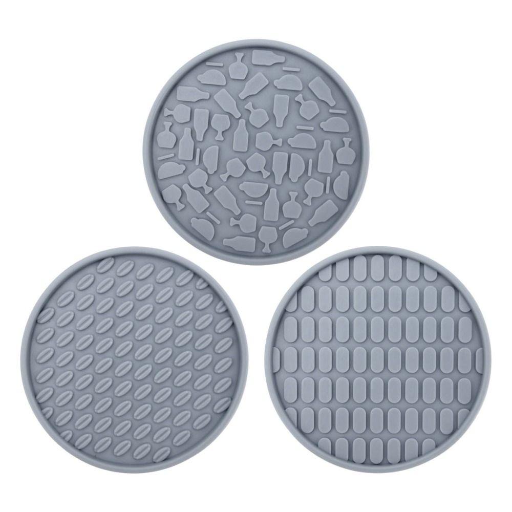 High Temperature Resistant Heat Insulation Pad Round Tea Cup Mat Durable Silicone Coasters Home
