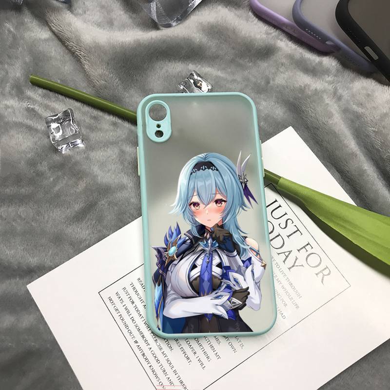 Eula Genshin Impact juego Funda de teléfono mate transparente Para iphone 7 8 11 12 13 plus mini x xs xr pro max funda